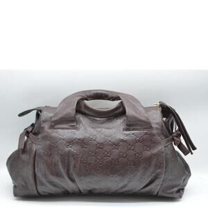 Gucci Brown Handbag Leather Hysteria ssima
